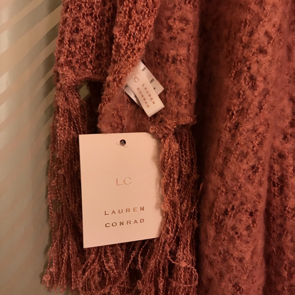 NWT LC Lauren Conrad Brushed Knit Oblong Scarf - Picture 3 of 5